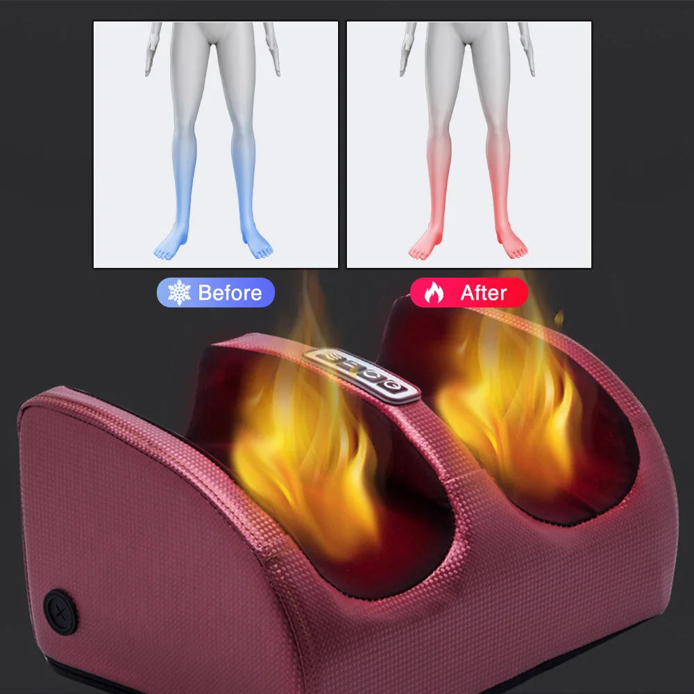 🔥 Electric Foot Massage Machine – Shiatsu-Massage mit Wärme & Vibration