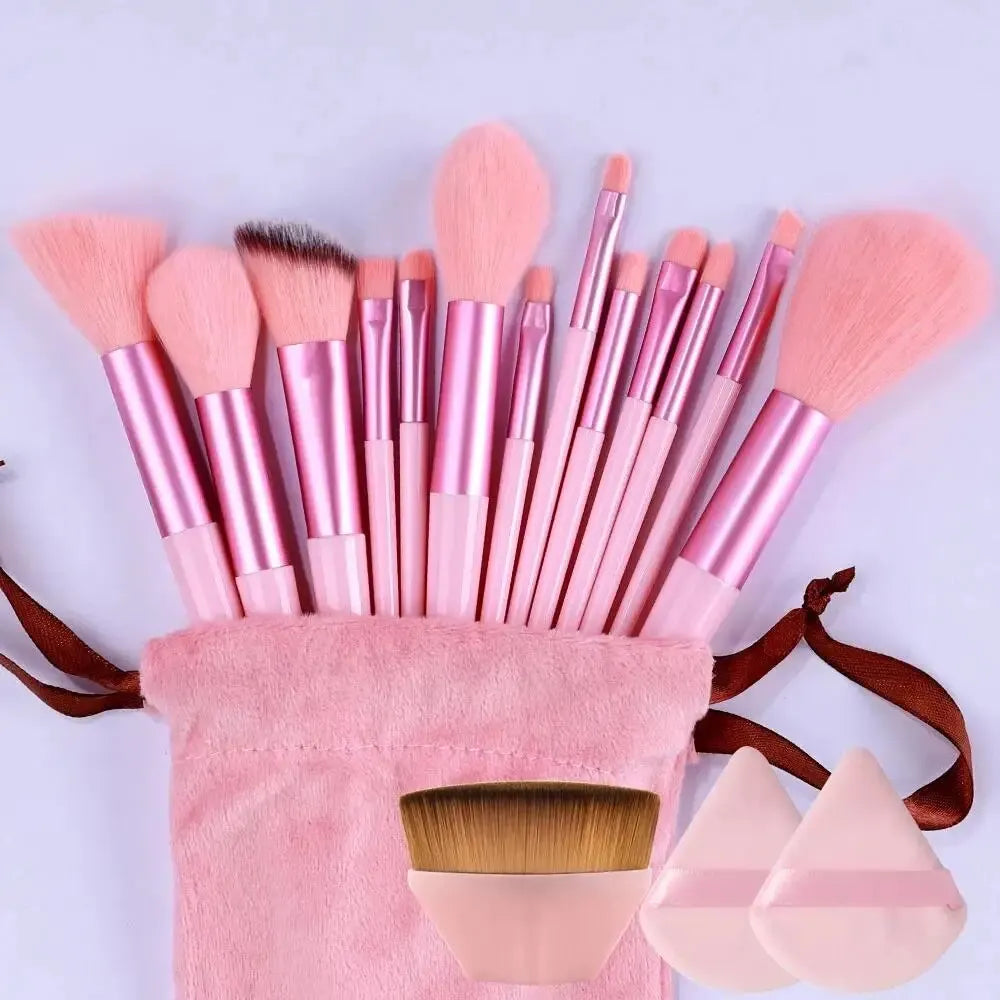 Makeup Pinsel Set – Weiche, Flauschige Professionelle Kosmetikpinsel für Foundation, Puder, Lidschatten, Kabuki & Blending