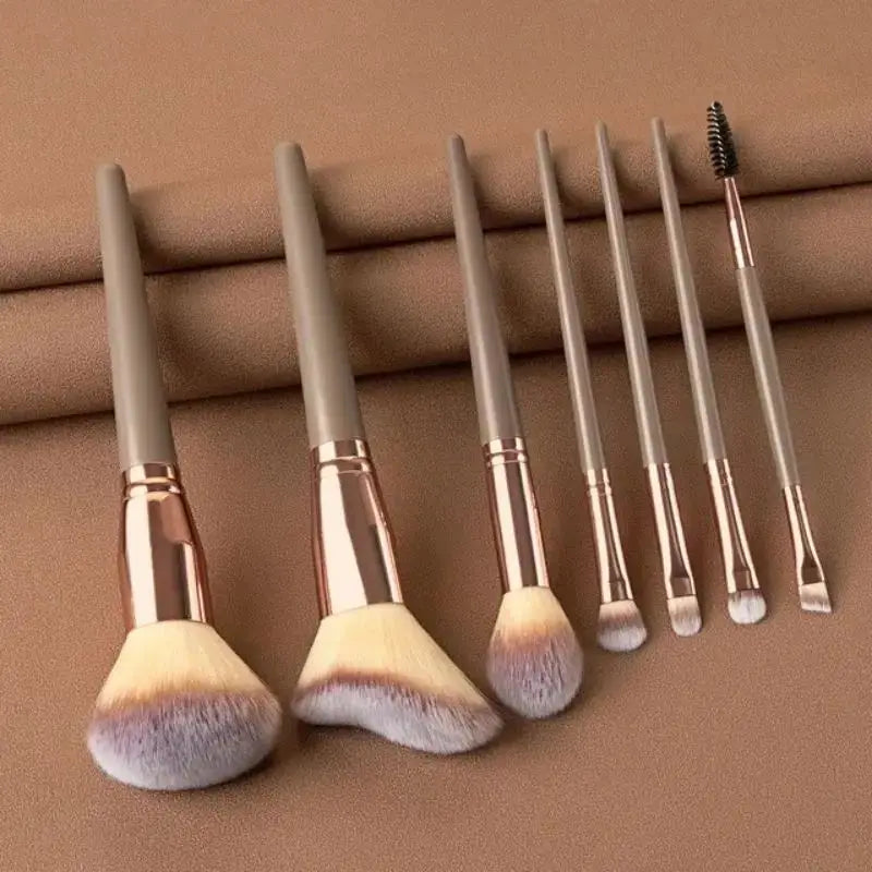 Makeup Pinsel Set – Weiche, Flauschige Professionelle Kosmetikpinsel für Foundation, Puder, Lidschatten, Kabuki & Blending