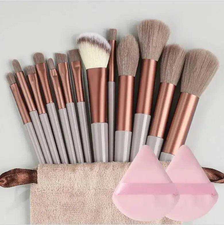 Makeup Pinsel Set – Weiche, Flauschige Professionelle Kosmetikpinsel für Foundation, Puder, Lidschatten, Kabuki & Blending