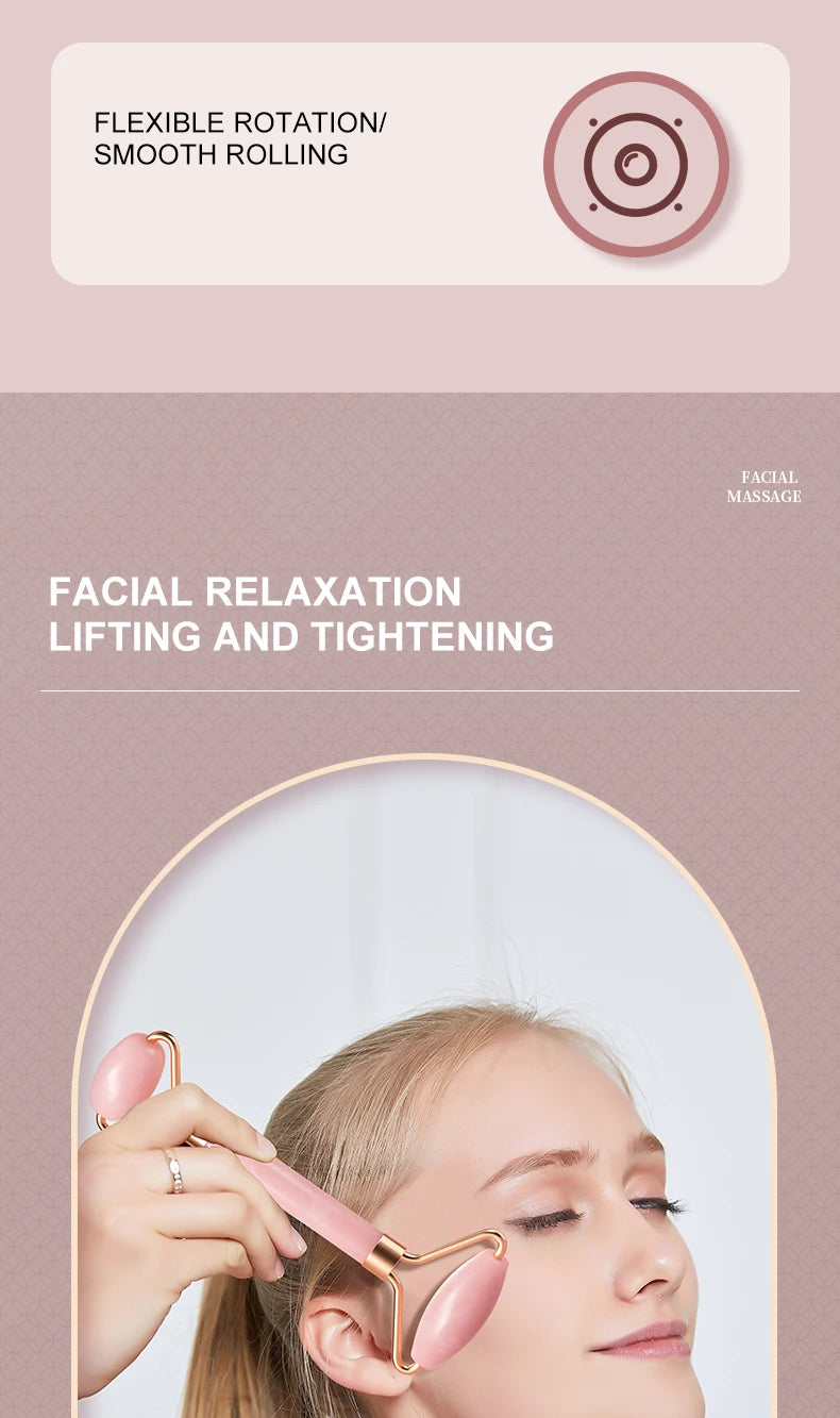 Facial & Neck Lifting Roller – Premium Harz Massagegerät für straffe Hautpflege