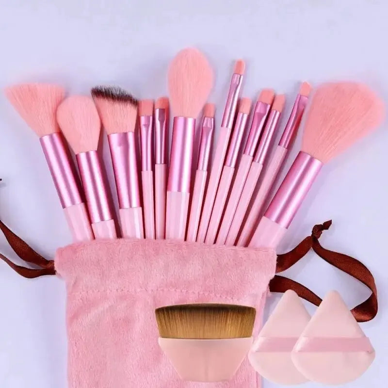 Makeup Pinsel Set – Weiche, Flauschige Professionelle Kosmetikpinsel für Foundation, Puder, Lidschatten, Kabuki & Blending