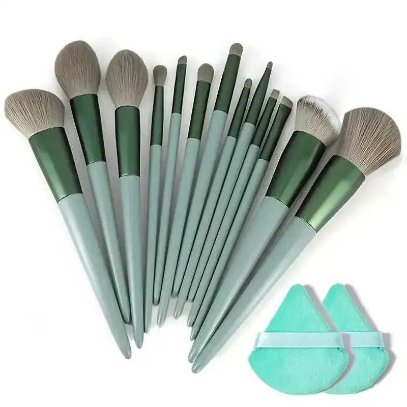 Makeup Pinsel Set – Weiche, Flauschige Professionelle Kosmetikpinsel für Foundation, Puder, Lidschatten, Kabuki & Blending