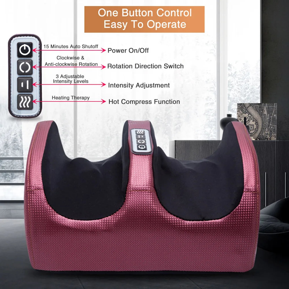 🔥 Electric Foot Massage Machine – Shiatsu-Massage mit Wärme & Vibration
