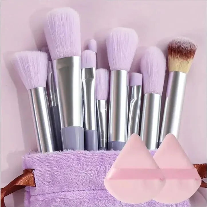 Makeup Pinsel Set – Weiche, Flauschige Professionelle Kosmetikpinsel für Foundation, Puder, Lidschatten, Kabuki & Blending