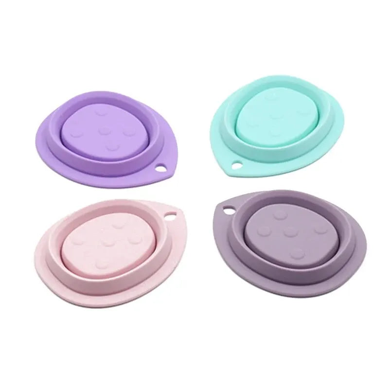 Silicone Makeup Brush Cleaner – Faltbare Reinigungsschale für Puderpuff und Make-up Pinsel