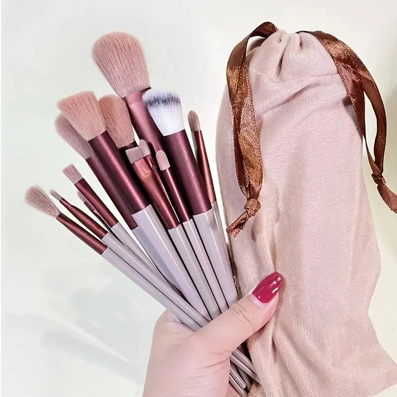 Makeup Pinsel Set – Weiche, Flauschige Professionelle Kosmetikpinsel für Foundation, Puder, Lidschatten, Kabuki & Blending