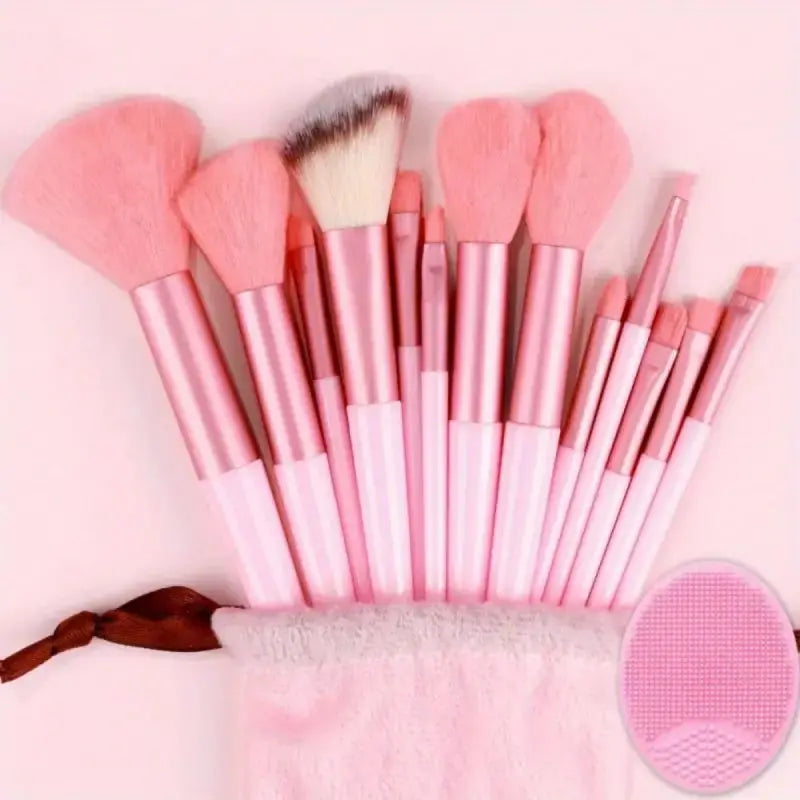 Makeup Pinsel Set – Weiche, Flauschige Professionelle Kosmetikpinsel für Foundation, Puder, Lidschatten, Kabuki & Blending