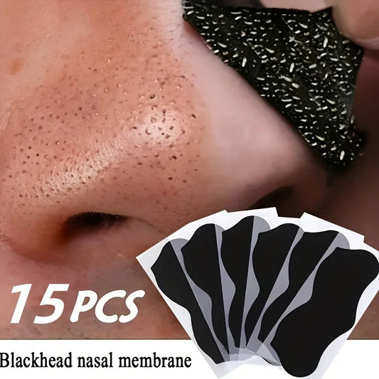 15pcs Blackhead Nose Strips – Tiefenreinigende Nasenpflaster für Akne & Mitesser